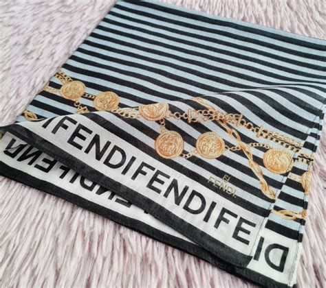 fendi handkerchief black white|fendi jewelry.